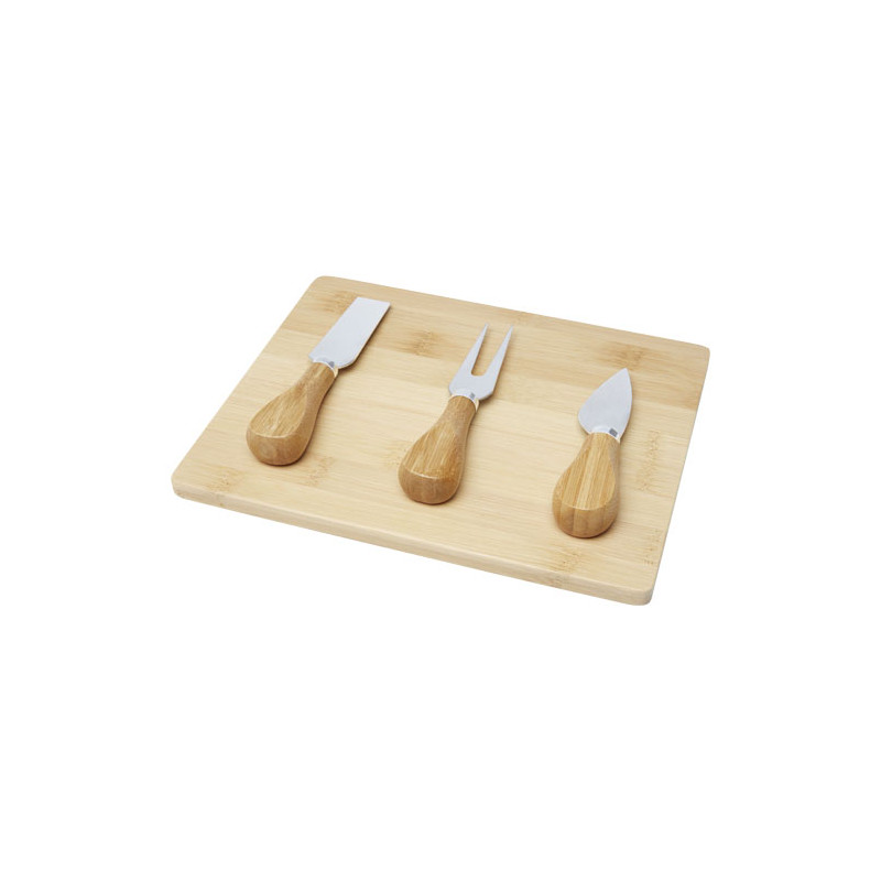 Tabla de quesos y utensilios de bambu Ement