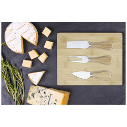 Tabla de quesos y utensilios de bambu Ement