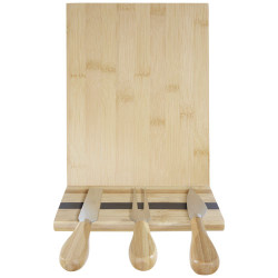 Tabla de quesos imantada con acesorios de bambu Mancheg
