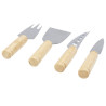 Set de 4 piezas para queso de bambu Cheds