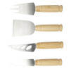 Set de 4 piezas para queso de bambu Cheds
