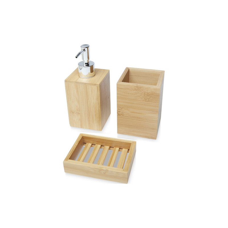 Set de bano de bambu de 3 piezas Hedon