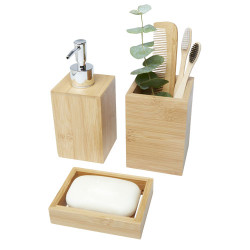 Set de bano de bambu de 3 piezas Hedon