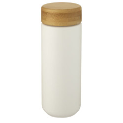 Vaso de ceramica de 300 ml con tapa de bambu Lumi