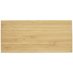 Cargador inalambrico de bambu con reloj Minata
