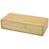Cargador inalambrico de bambu con reloj Minata