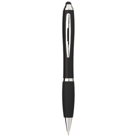 Boligrafo stylus de color con empunadura negra Nash tinta negra