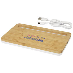 Cargador inalambrico de bambu de 10 W Medake