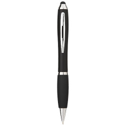 Boligrafo stylus de color con empunadura negra Nash tinta negra