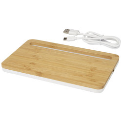 Cargador inalambrico de bambu de 10 W Medake