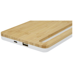 Cargador inalambrico de bambu de 10 W Medake