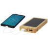 Bateria externa solar de bambu de 8000 mAh Alata