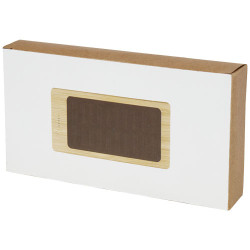 Bateria externa solar de bambu de 8000 mAh Alata