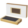 Bateria externa solar de bambu de 8000 mAh Alata