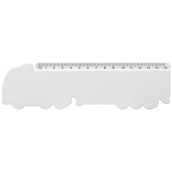 Regla de plastico reciclado con forma de camion de 15 cm Tait