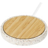 Base de carga inalambrica de bambu de 10 W Terrazzo