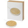 Base de carga inalambrica de bambu de 10 W Terrazzo