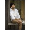 Jersey anorak con capucha con media cremallera para hombre Sayan