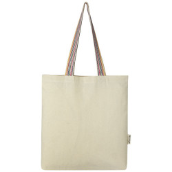 Bolsa Tote de algodon reciclado de 180 g m de 5 l Rainbow
