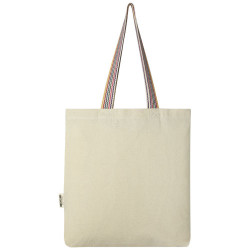 Bolsa Tote de algodon reciclado de 180 g m de 5 l Rainbow