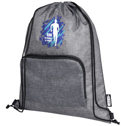 Bolsa con cordon plegable reciclada de 7L Ash