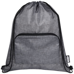 Bolsa con cordon plegable reciclada de 7L Ash