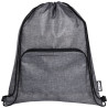 Bolsa con cordon plegable reciclada de 7L Ash