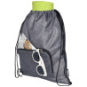 Bolsa con cordon plegable reciclada de 7L Ash