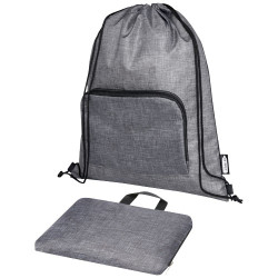 Bolsa con cordon plegable reciclada de 7L Ash
