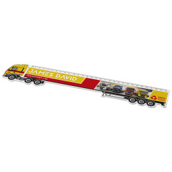 Regla de plastico reciclado con forma de camion de 30 cm Tait