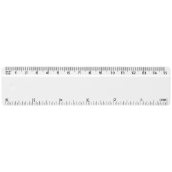 Regla de plastico reciclado de 15 cm Refari