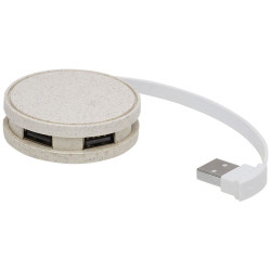 Hub USB de paja de trigo Kenzu