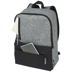 Mochila para portatil de 15 reciclada GRS en dos tonos de 14 L Reclaim