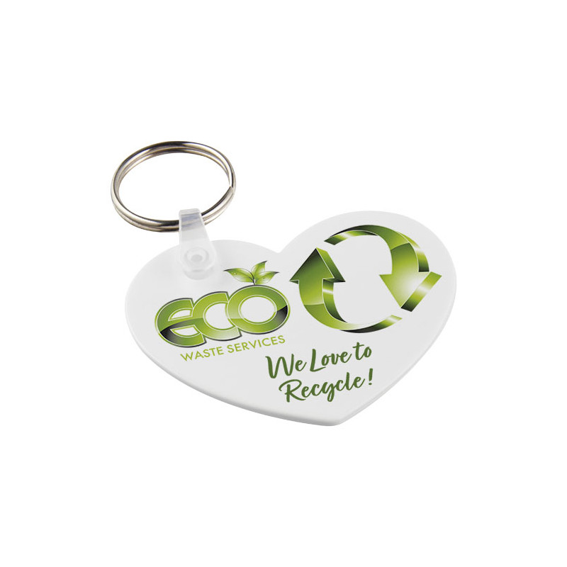 Llavero reciclado con forma de corazon Tait
