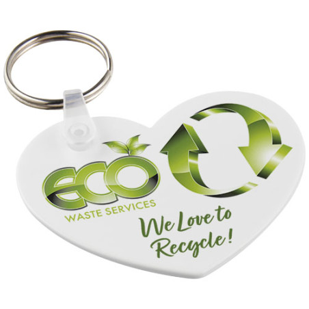 Llavero reciclado con forma de corazon Tait