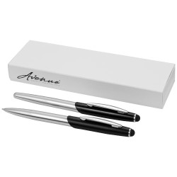 Set de boligrafo y rollerball Stylus Geneva tinta azul