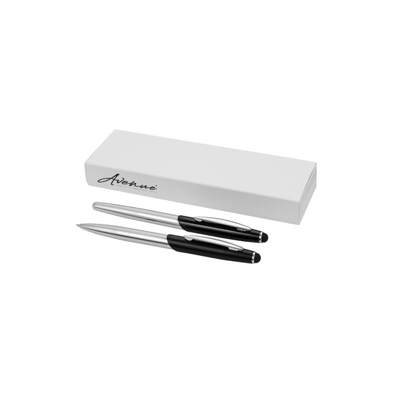 Set de boligrafo y rollerball Stylus Geneva tinta azul