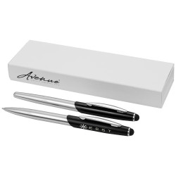 Set de boligrafo y rollerball Stylus Geneva tinta azul
