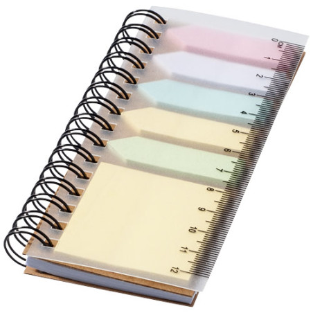 Libreta con espiral y notas adhesivas de colores Spinner