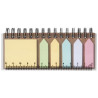 Libreta con espiral y notas adhesivas de colores Spinner
