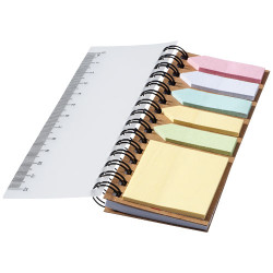 Libreta con espiral y notas adhesivas de colores Spinner