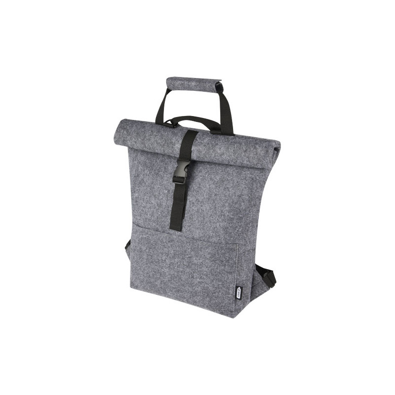 Bolsa para bicicleta enrollable de fieltro reciclado GRS de 13 L Felta