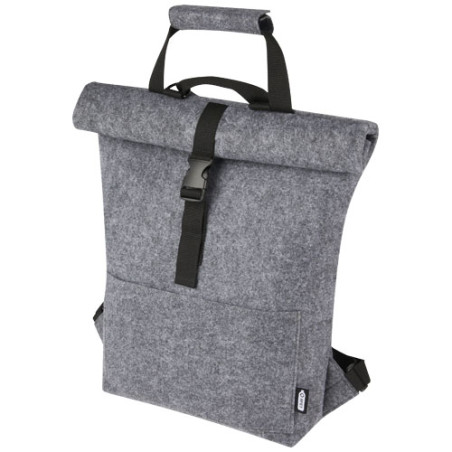 Bolsa para bicicleta enrollable de fieltro reciclado GRS de 13 L Felta