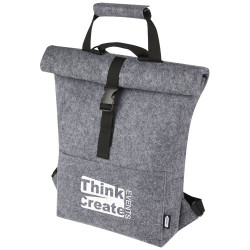 Bolsa para bicicleta enrollable de fieltro reciclado GRS de 13 L Felta
