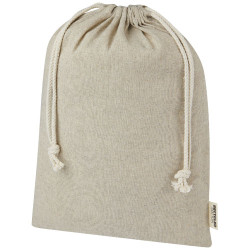 Bolsa de regalo grande de 4 l de algodon reciclado GRS de 150 g m Pheebs