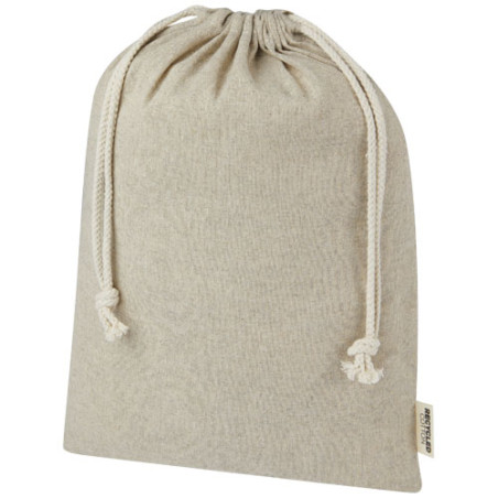Bolsa de regalo grande de 4 l de algodon reciclado GRS de 150 g m Pheebs