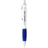 Boligrafo blanco con empunadura de color Nash tinta azul