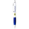 Boligrafo blanco con empunadura de color Nash tinta azul