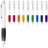 Boligrafo blanco con empunadura de color Nash tinta azul