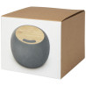 Altavoz de bambu RPET BluetoothR y base de carga inalambrica Ecofiber